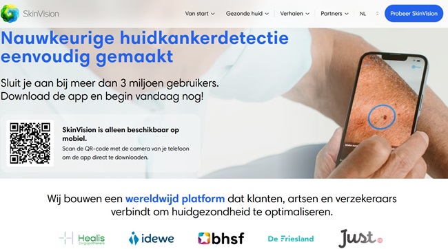 SkinVision app website